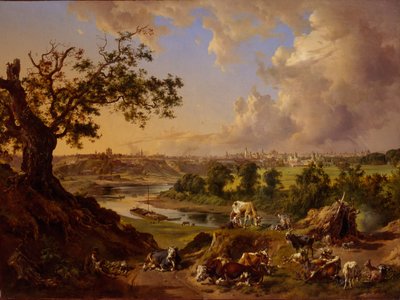 Vue de Moscou depuis les collines des Moineaux, 1837 - Johann Nepomuk Rauch