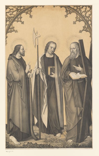 Saint Jacques le Mineur, Matthieu et André - Johann Nepomuk Strixner