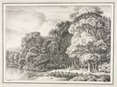 Paysage Forestier avec Lac, 1811-1816 - Johann Nepomuk Strixner