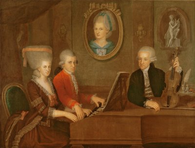 La famille Mozart, 1780-81 - Johann Nepomuk della Croce