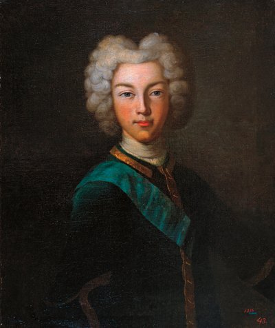 Portrait du tsar Pierre II de Russie (1715-1730) - Johann Paul (d.1739) Luedden