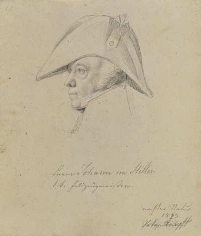 Baron Johann von Hiller - Johann Peter Krafft