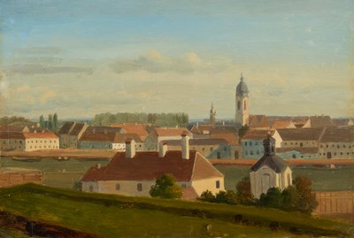 Vue sur le canal du Danube vers Leopoldstadt - Johann Peter Krafft