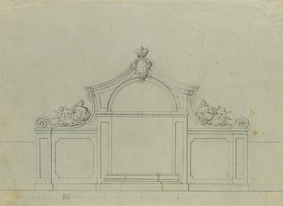 Fontaine dans le jardin des pêchers du Belvédère supérieur - Johann Peter Krafft