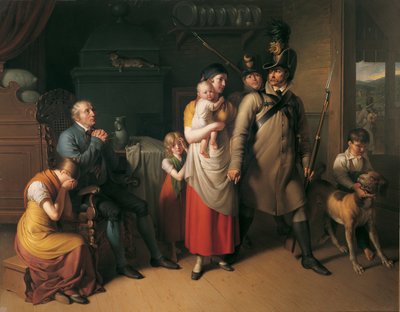 Le départ du milicien - Johann Peter Krafft