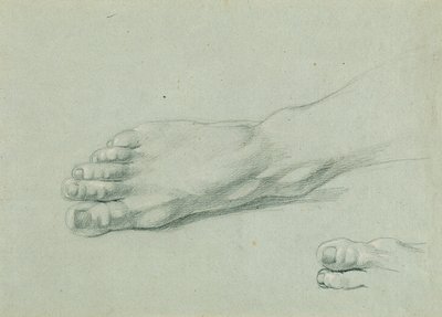 Étude de pied pour "Arindal et Daura" - Johann Peter Krafft