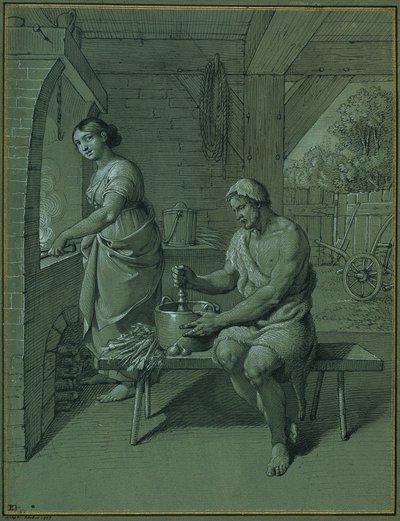 Hercule et Omphale - Johann Peter Krafft