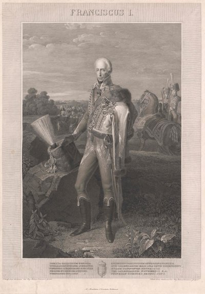 François II, Empereur romain germanique (gravure) - Johann Peter Krafft