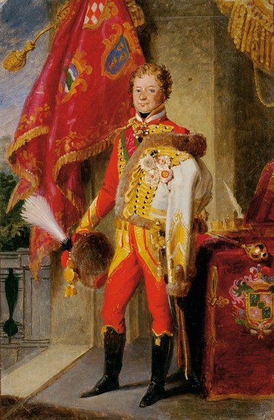 Ignaz Graf Gyulay von Naros-Nemeth et Nadaska en uniforme hongrois - Johann Peter Krafft