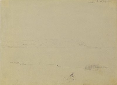 Esquisse de paysage du lac Balaton - Johann Peter Krafft