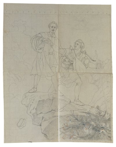 Manfred et le chasseur de chamois - Johann Peter Krafft