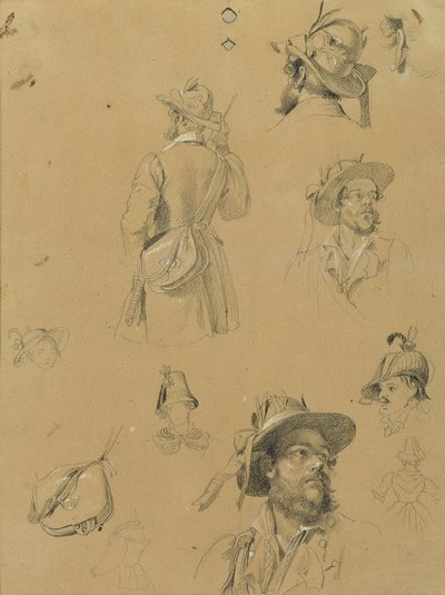 Esquisse pour "Scène de la guerre de libération du Tyrol" - Johann Peter Krafft