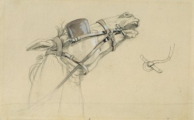 Étude de tête de cheval pour "Retour de l