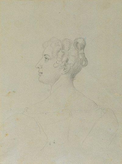 Étude de portrait féminin - Johann Peter Krafft