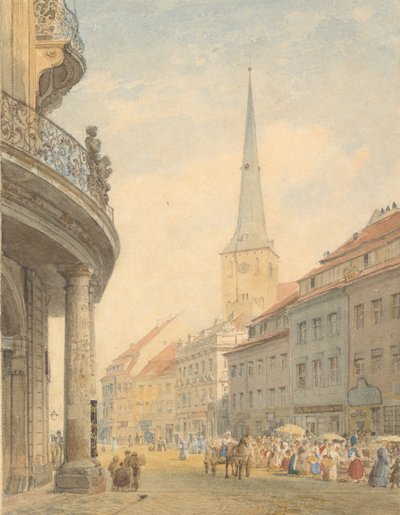 Vue de Berlin avec le Palais Ephraim à gauche - Johann Philipp Eduard Gartner