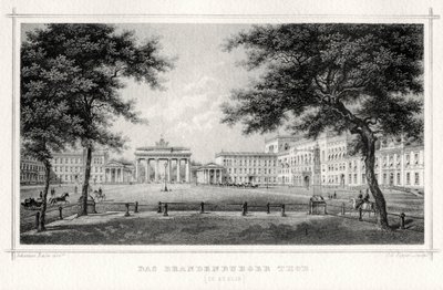 La Porte de Brandebourg, Berlin - Johann Poppei