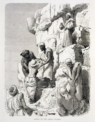 Ascension de la Grande Pyramide - Johann Rudolph the Elder Huber