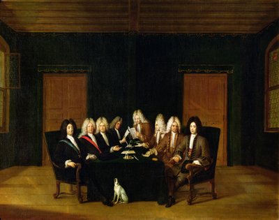Les Plénipotentiaires au Congrès de Baden, septembre 1714 - Johann Rudolph the Elder Huber