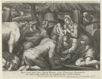 Adoration des bergers - Johann Sadeler (I)
