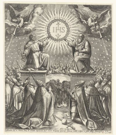 Adoration du monogramme du Christ - Johann Sadeler (I)
