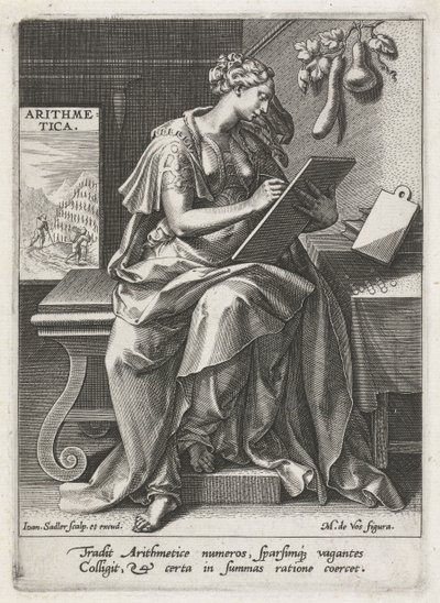 Arithmétique (Les sept arts libéraux) - Johann Sadeler (I)