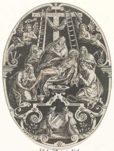 Lamentation du Christ (série Passion du Christ) - Johann Sadeler (I)