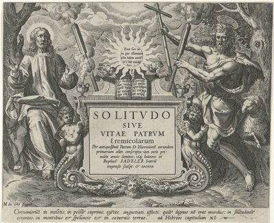 Christ et Jean-Baptiste (Ermites masculins) - Johann Sadeler (I)