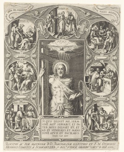 Christ et les œuvres de miséricorde - Johann Sadeler (I)