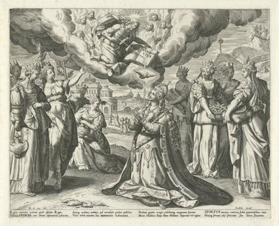 Le Christ donne son sang à son épouse (Cantique des Cantiques) - Johann Sadeler (I)