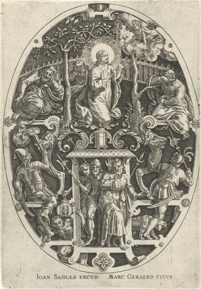 Christ dans le jardin de Gethsémani. Passion du Christ - Johann Sadeler (I)