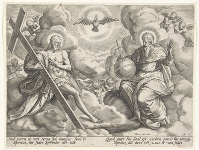 La Sainte Trinité dans les nuages - Johann Sadeler (I)