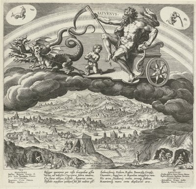 La planète Saturne et son influence sur le monde - Johann Sadeler (I)