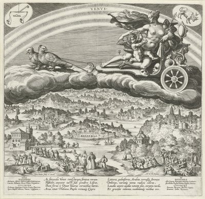 La planète Vénus et son influence sur le monde (Les sept planètes) - Johann Sadeler (I)