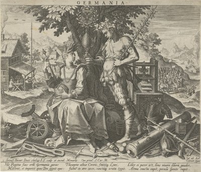Allemagne avec Cérès et Bacchus - Johann Sadeler (I)