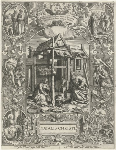 Naissance du Christ : Noël - Johann Sadeler (I)