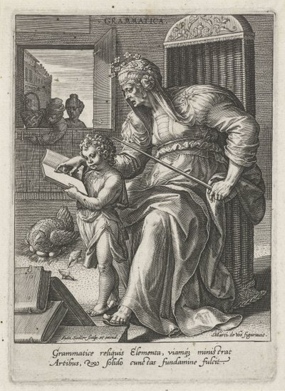 Grammaire (Les sept arts libéraux) - Johann Sadeler (I)