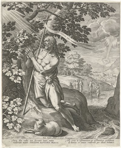 Jean-Baptiste dans le désert - Johann Sadeler (I)