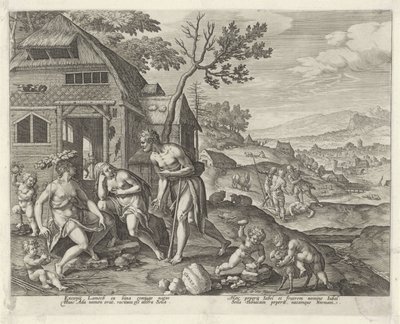 Lamech et ses deux femmes - Johann Sadeler (I)