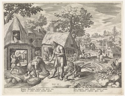 Mathusalem et ses enfants - Johann Sadeler (I)