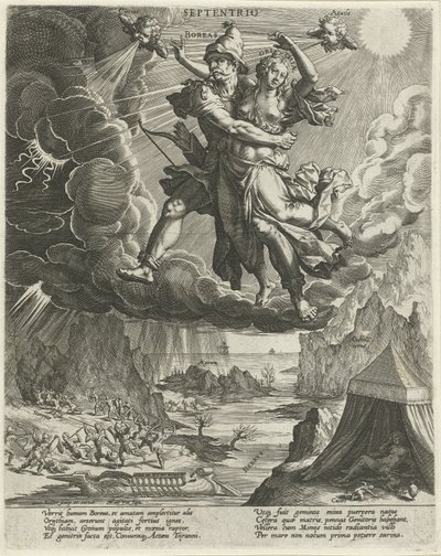 Vent du nord (Les quatre vents) - Johann Sadeler (I)