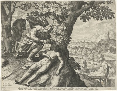 Parabole du Bon Samaritain - Johann Sadeler (I)