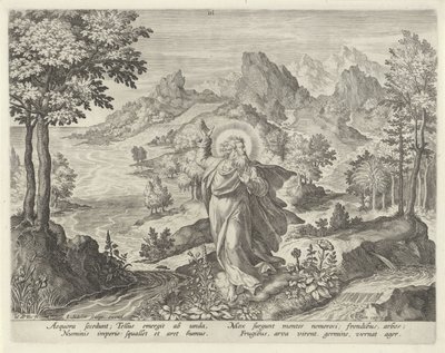 Création de la terre - Johann Sadeler (I)