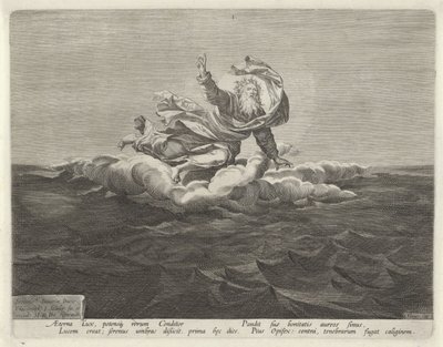 Création de la lumière et des ténèbres, Création du monde (titre de la série) - Johann Sadeler (I)