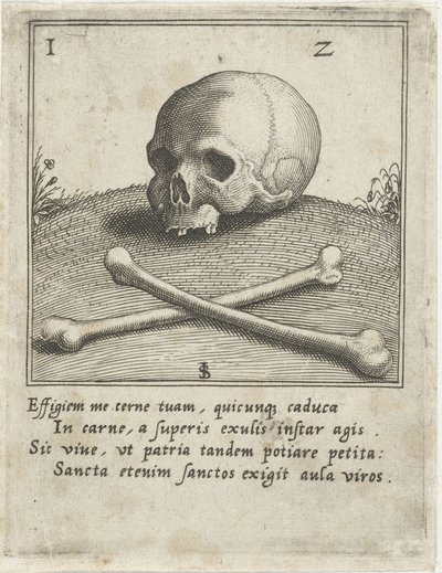 Vanité avec un crâne et deux os - Johann Sadeler (I)