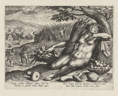 Été (Aestas) (Les quatre saisons) - Johann Sadeler (I)