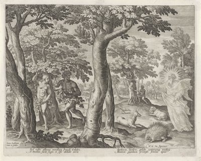 La Chute (Histoire de la famille de Caïn / Sur les bonnes et mauvaises actions) - Johann Sadeler (I)