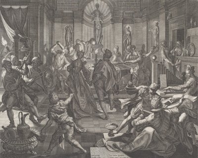 Une maison de plaisance, 1588 - Johann Sadeler I
