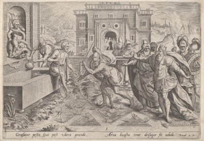 La peste des sauterelles - Johann Sadeler I