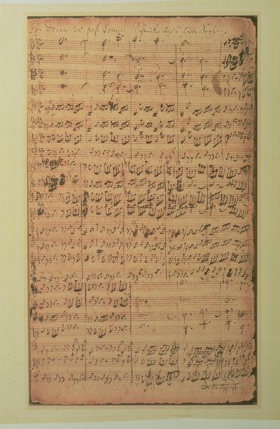 Manuscrit autographe, Cantate BWV 180 