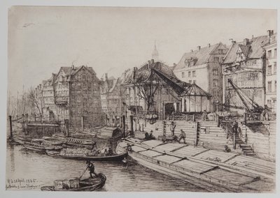 Pont haut près de la nouvelle grue - Johann Theobald Riefesell
